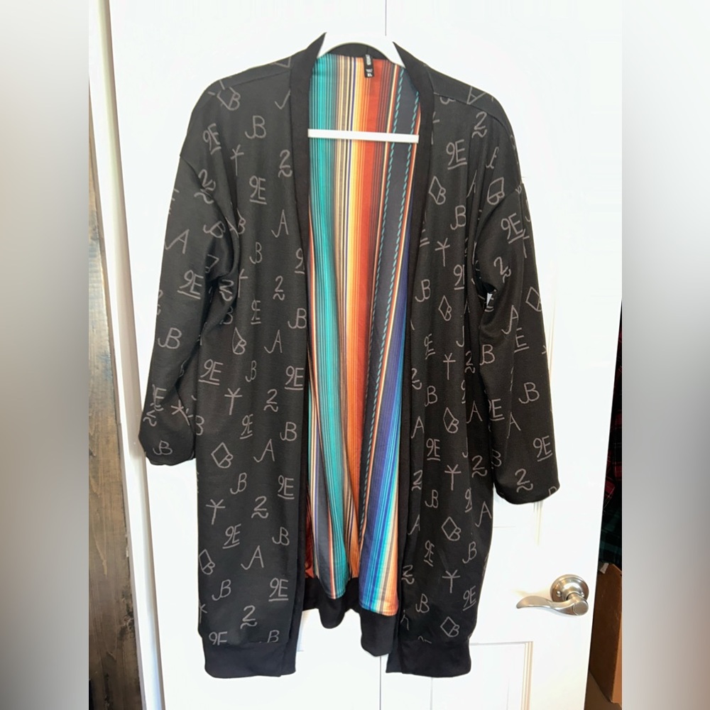 Crazy Train Family Traditions Reversible Cardigan XL